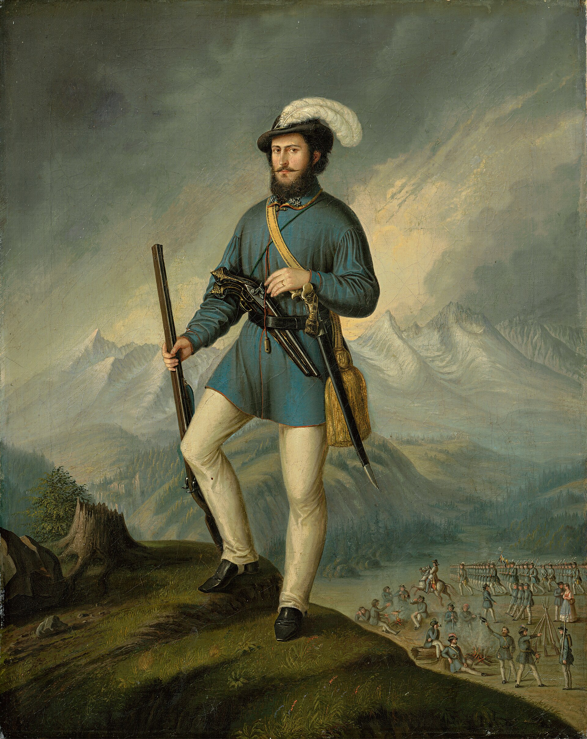 A commander of the Slovak volunteer forces during the uprising of 1848 to 1849. The revolutionary ferment of the age helped awaken a modern Slovak national consciousness after centuries within the Kingdom of Hungary.