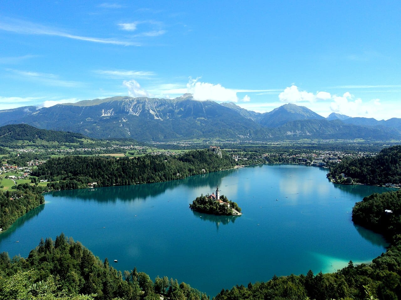 Lake Bled, with its island church and clifftop castle beneath the Julian Alps, the most famous image of Slovenia. Such scenery, in a country more than half covered by forest, has made the small nation a magnet for lovers of the outdoors.