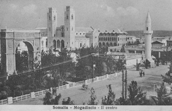 The old harbour quarter of Mogadishu, an ancient Indian Ocean trading port and the Somali capital. Credit: Unknown authorUnknown author (Public domain).