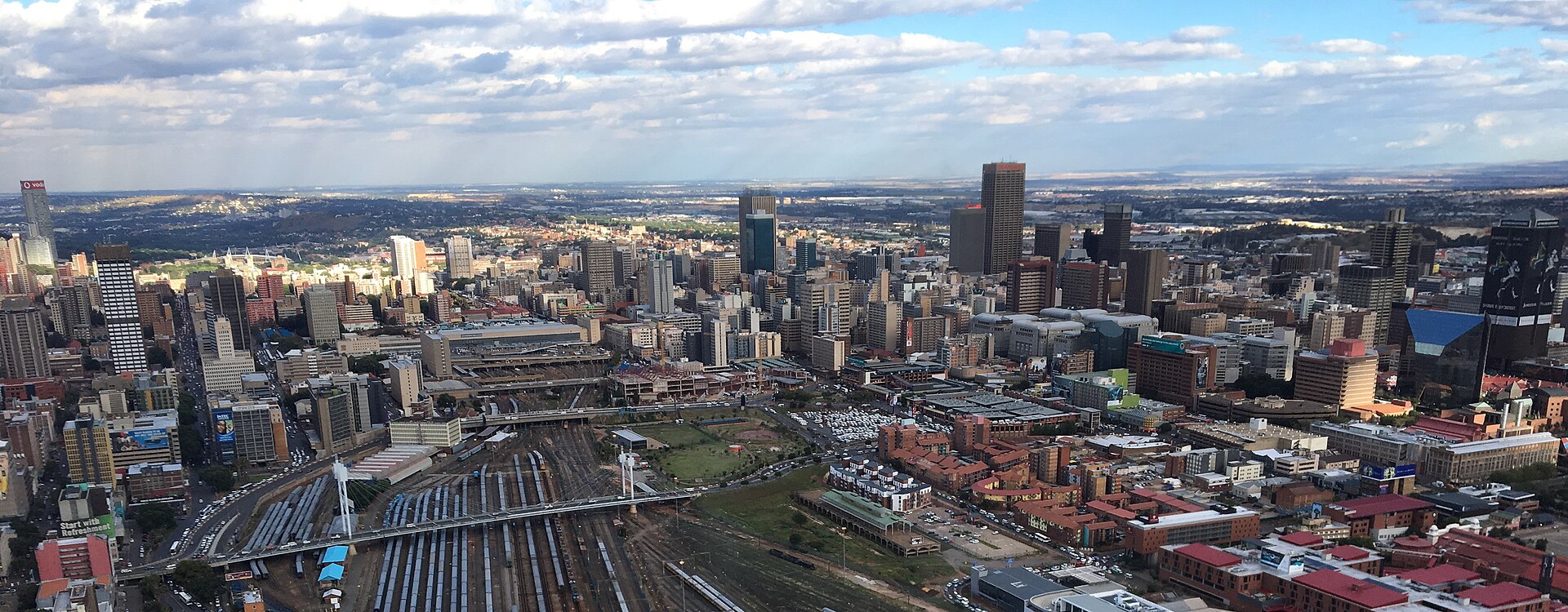Johannesburg, which grew from an 1880s gold-rush camp into the financial capital of Africa.