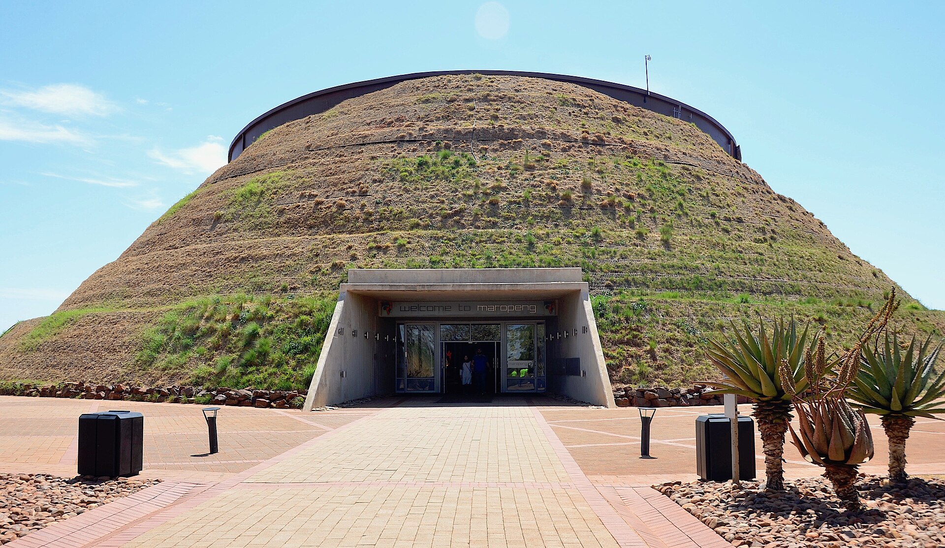 Maropeng, the visitor centre at the Cradle of Humankind, a region rich in early human fossils. Credit: Olga Ernst (CC BY-SA 4.0).