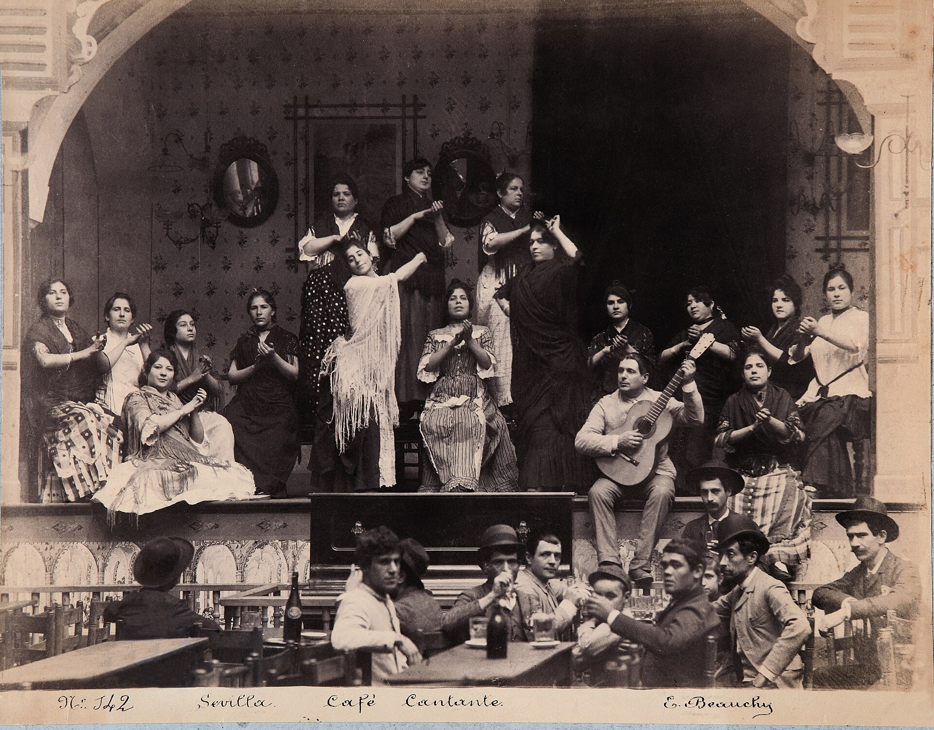 Flamenco, the music and dance of Andalusia. Rooted in the culture of the Roma and the south, its passionate song, guitar, and footwork are recognised by UNESCO as cultural heritage.
