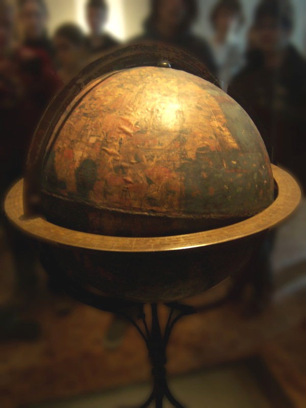 The Erdapfel of 1492, the oldest surviving globe, made the year Columbus sailed.