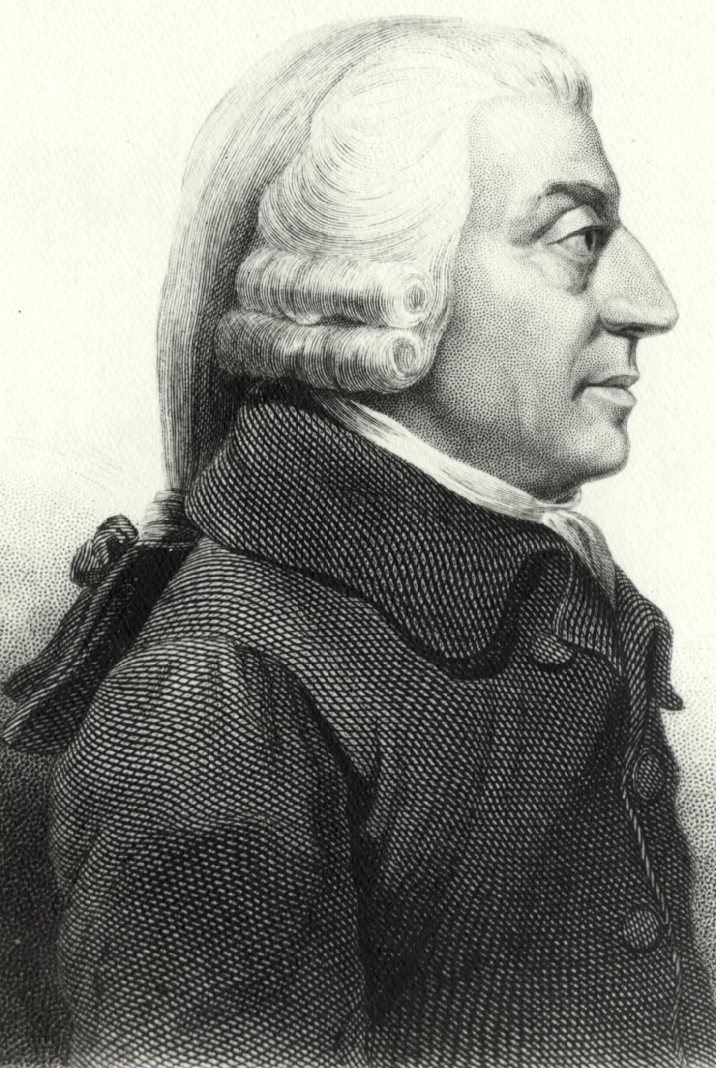 The economist Adam Smith, who described how markets can coordinate behaviour as if by an invisible hand.