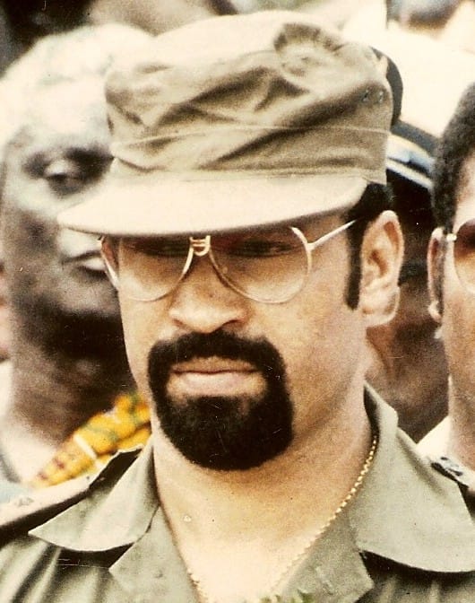 Desi Bouterse, the army officer who seized power in 1980 and dominated Suriname for decades. Convicted of both drug trafficking and the 1982 execution of political opponents, he died a fugitive in 2024, a figure revered and reviled in equal measure.