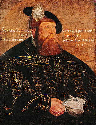 Gustav Vasa, who liberated Sweden from Danish rule in 1523 and founded the modern state.