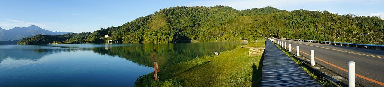 Sun Moon Lake in the central highlands, the largest body of fresh water on the island and the home of the Thao, one of Taiwan's sixteen recognised indigenous peoples.
