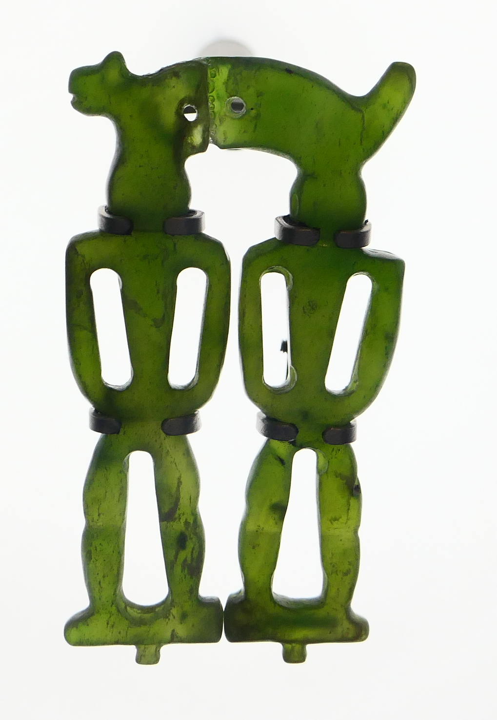 A jade ornament from the Beinan site in eastern Taiwan, thousands of years old. Taiwan's Austronesian peoples were the island's sole inhabitants until the seventeenth century, and linguists trace the entire Austronesian expansion, from Madagascar to Polynesia, back to here.
