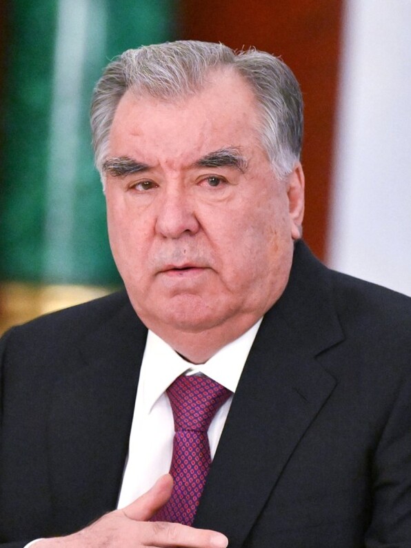 President Emomali Rahmon, left, who has ruled Tajikistan since the 1990s and is among the longest-serving leaders in the world. His government maintains tight control over the country's politics.