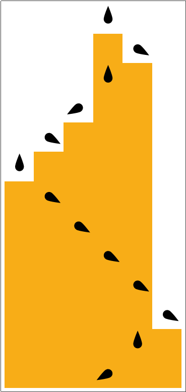 A simple computation unfolding step by step on an abstract machine.