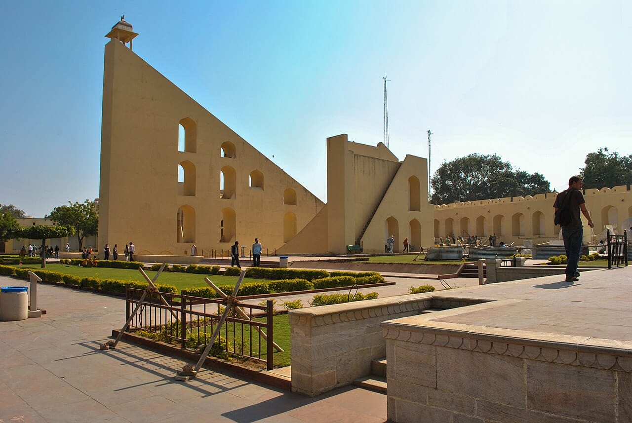 A large masonry instrument for astronomical observation. Precise timekeeping and precise astronomy developed together, each depending on the other.