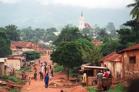 The hills around Kpalime in the southwest, Togo's greenest and most visited country, where the Atakora range crosses the centre of the nation.