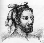 A man of Nukufetau atoll, another of the nineteenth-century drawings that are among the earliest European records of the Tuvaluan people, whose small communities were spread thinly across the scattered islands.