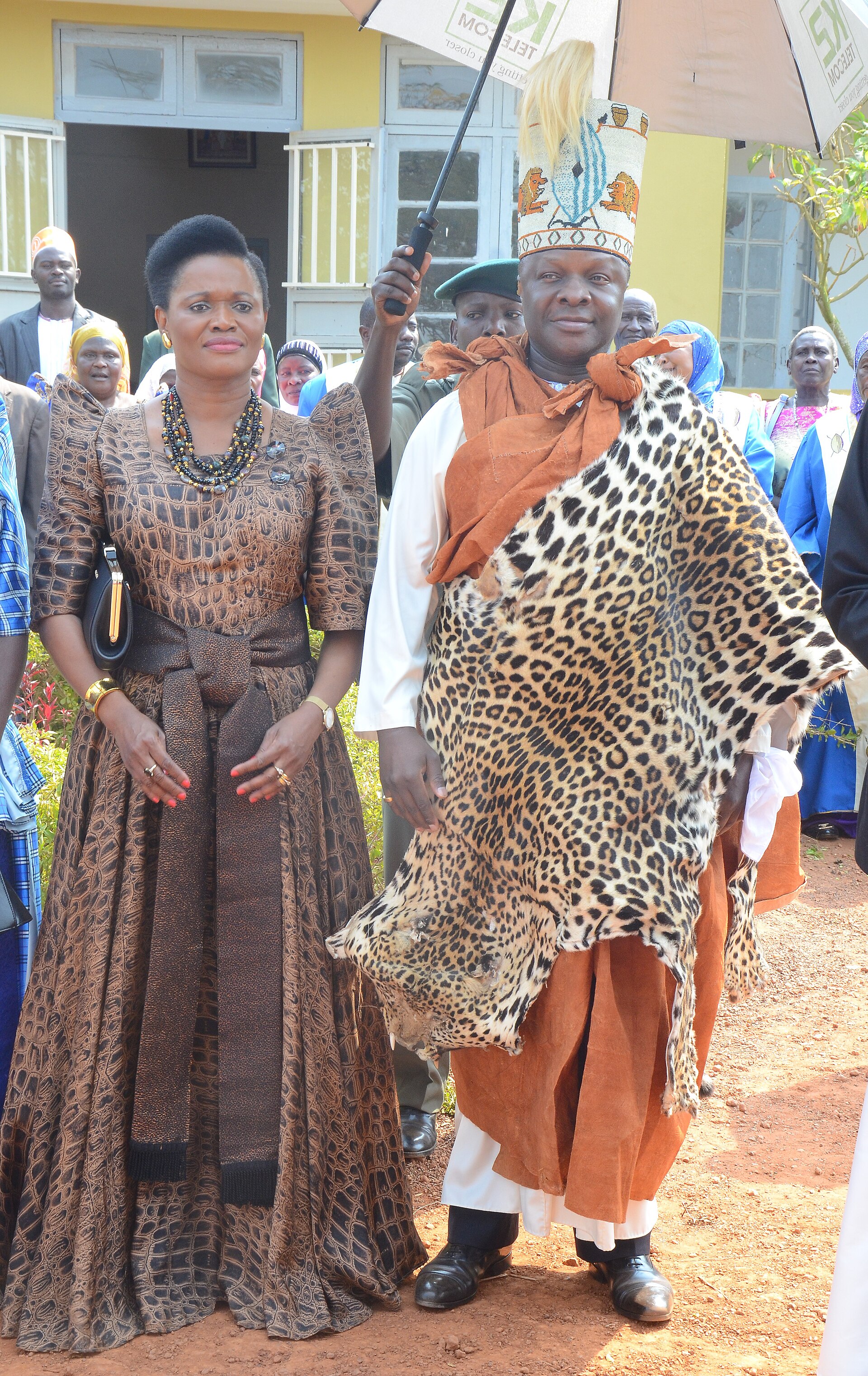 The Kabaka, the traditional king of Buganda, with his wife; the kingdoms remain culturally important in Uganda. Credit: Ssemmanda will (CC0).