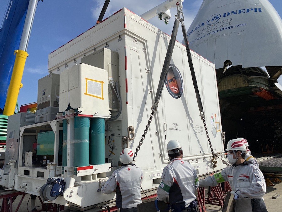 The Hope probe of the Emirates Mars Mission being prepared for launch in 2020. It made the United Arab Emirates the first Arab country to reach Mars, a striking symbol of the nation's ambition to build a future beyond oil.