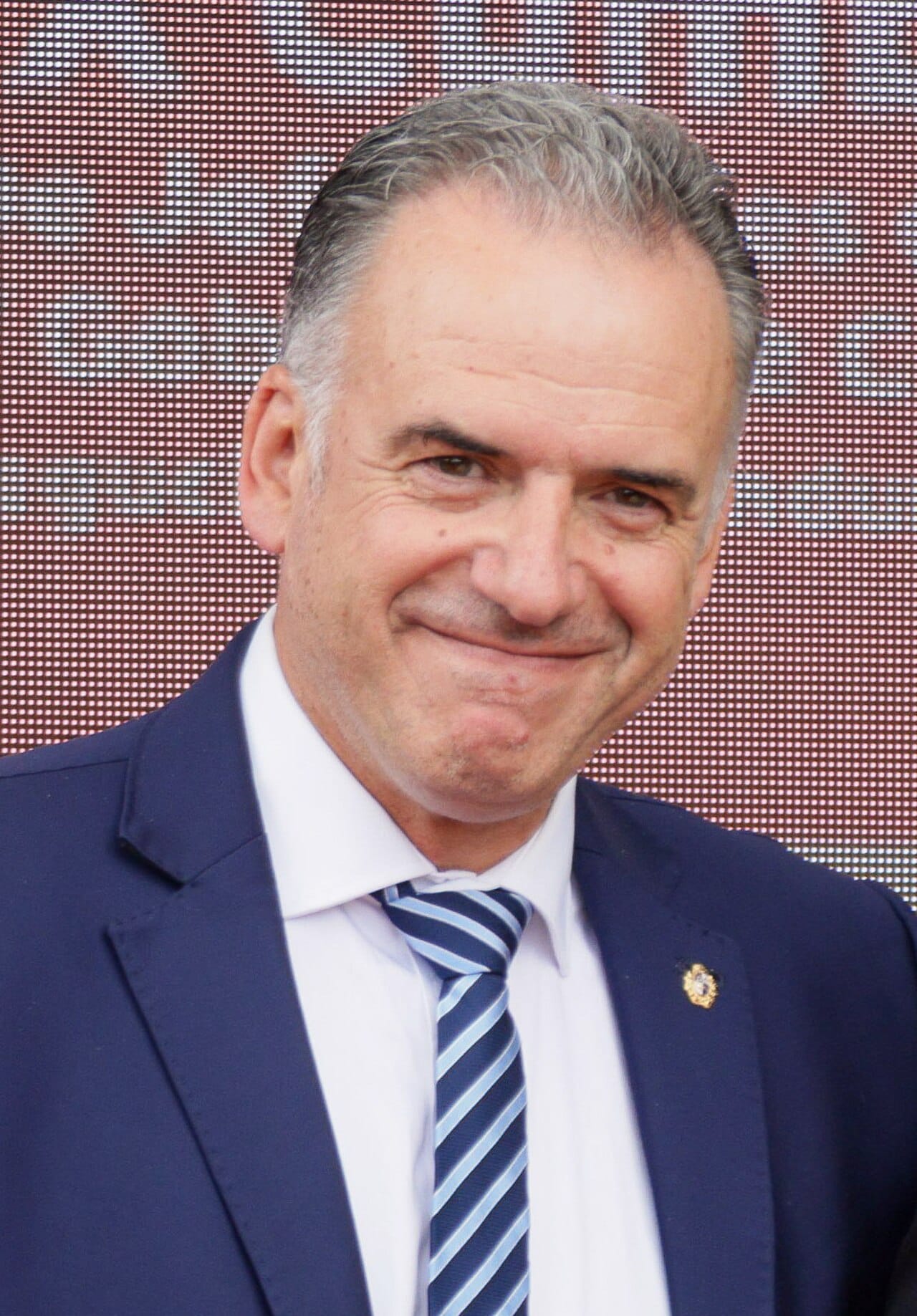 Yamandú Orsi, president of Uruguay since March 2025. A former history teacher and departmental mayor, he won the November 2024 runoff for the Frente Amplio, returning the broad left to office after five years of centre-right government.