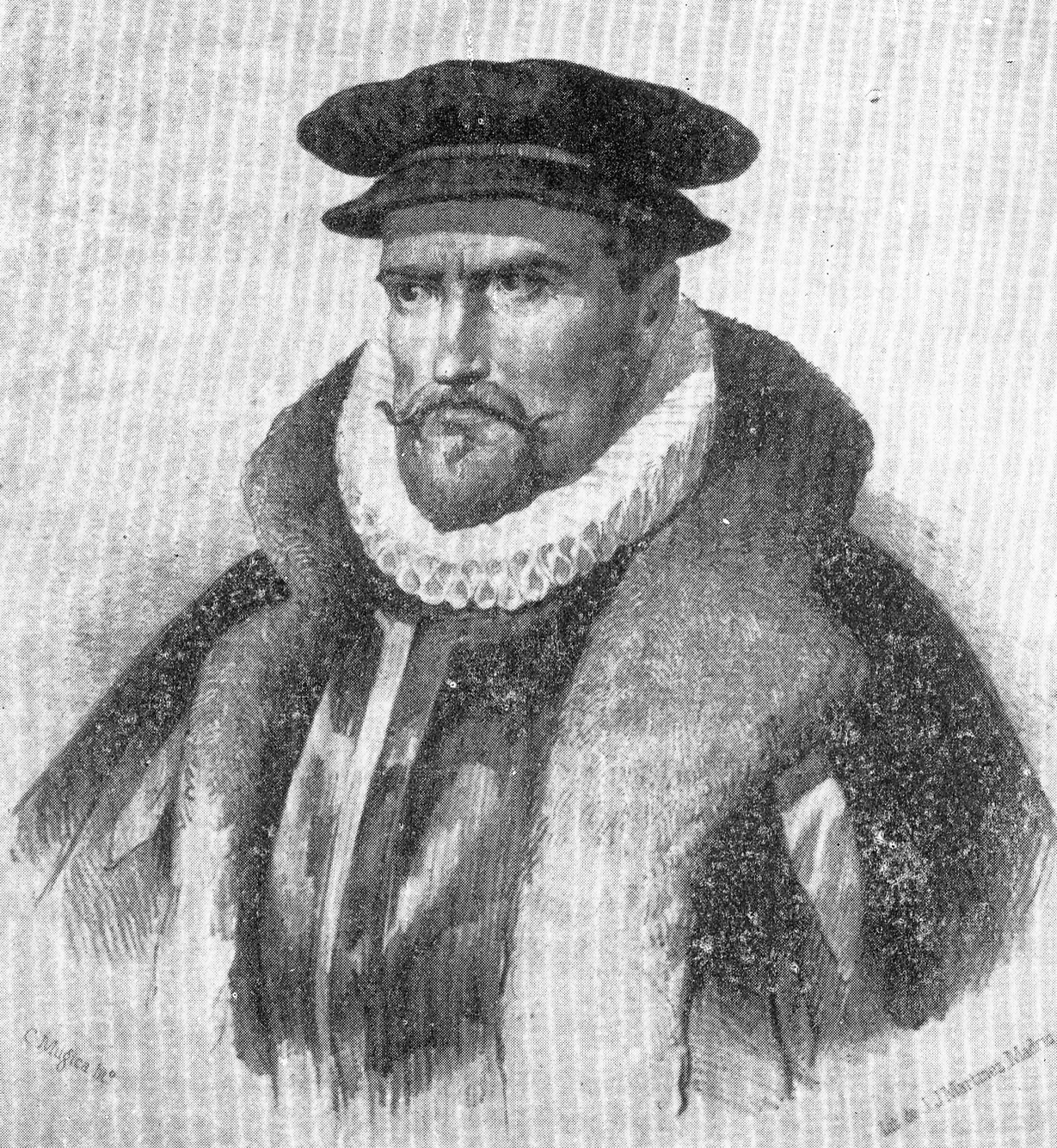The Spanish navigator Pedro Fernandez de Quiros, who reached the islands in 1606 believing he had found the great southern continent. He was among the first Europeans to make contact with the archipelago.