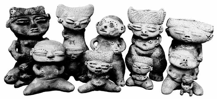 Indigenous idols found in the Los Roques archipelago off the Venezuelan coast. Many native peoples lived across the land and its islands for thousands of years before the arrival of Europeans.