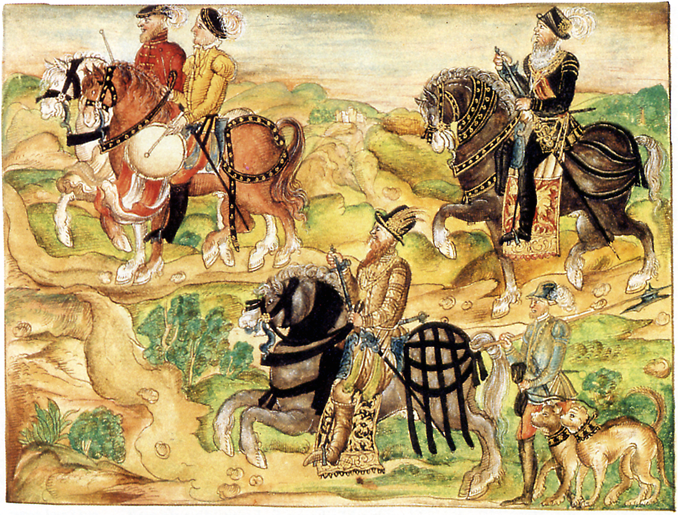 An early depiction of European exploration of Venezuela, whose coast Spanish and German adventurers probed. Credit: Hieronymus Köler (Public domain).