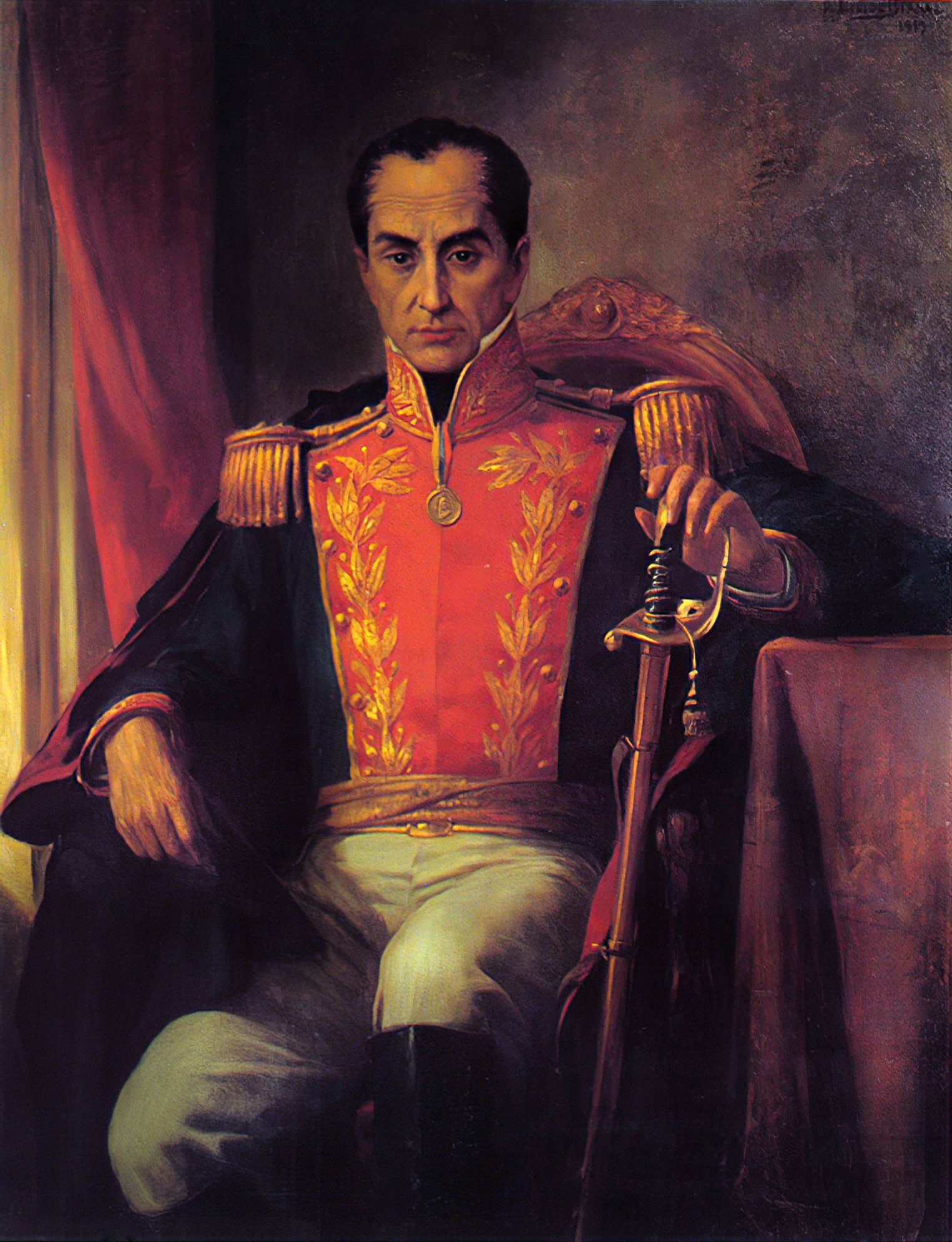 Simon Bolivar, known as El Libertador, who was born in Caracas and led South America's wars of independence. Credit: Ricardo Acevedo Bernal (Public domain).