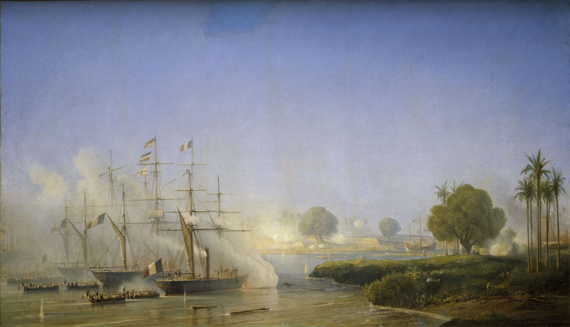 French forces capturing Saigon in 1859, an early step in the colonisation of Vietnam. Credit: Antoine Léon Morel-Fatio (Public domain).