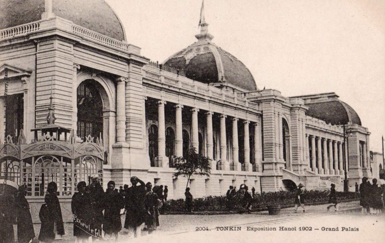 A grand exhibition hall in Hanoi built around 1902. French rule reshaped Vietnam's cities even as it stoked the drive for independence.