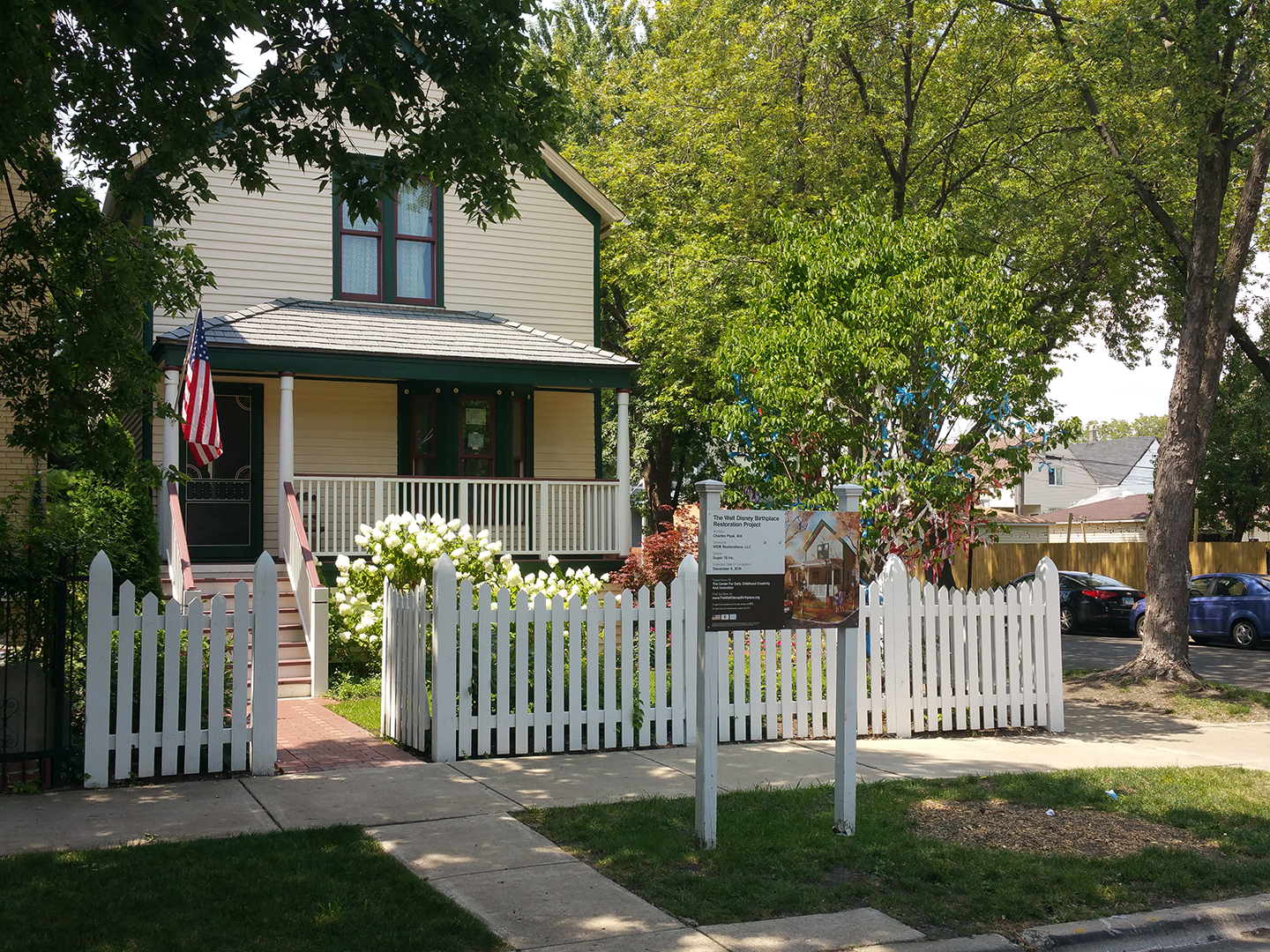 Disney's childhood home in Chicago, where he was born in 1901.
