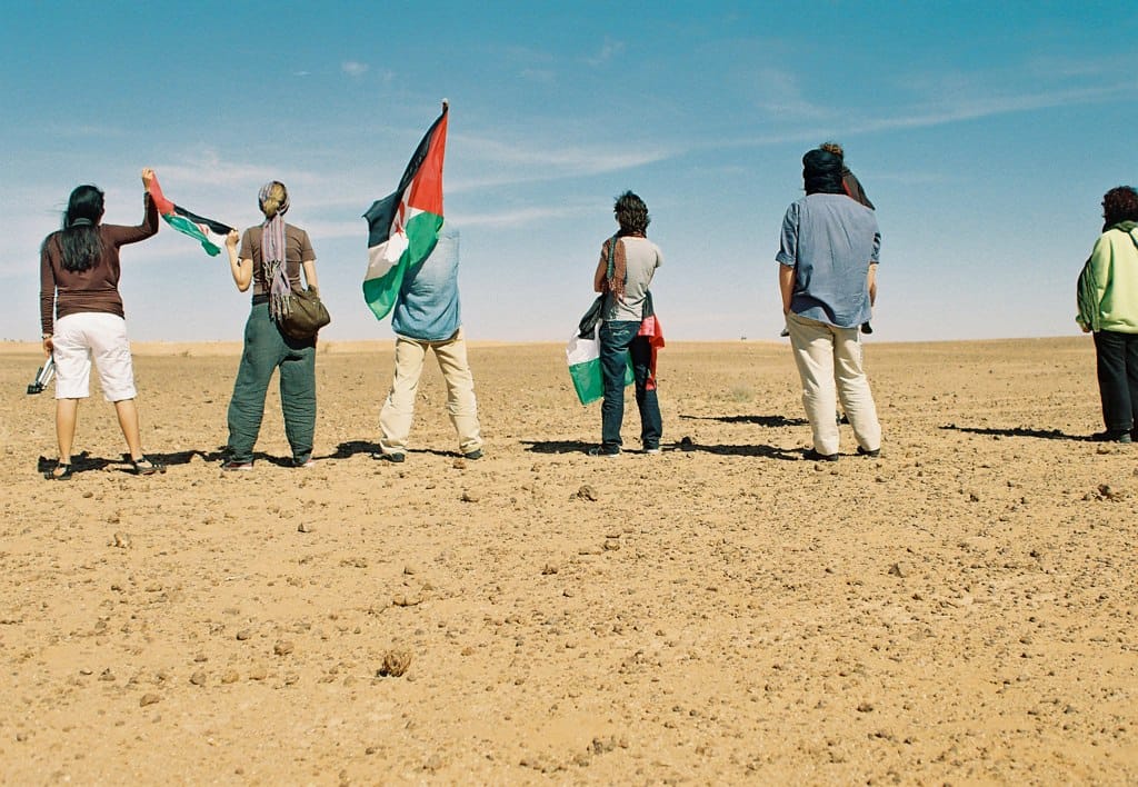 The berm seen from the Polisario-held side. Built by Morocco through the 1980s and running some 2,700 kilometres, the fortified sand wall divides the territory and is flanked by one of the densest minefields in the world.