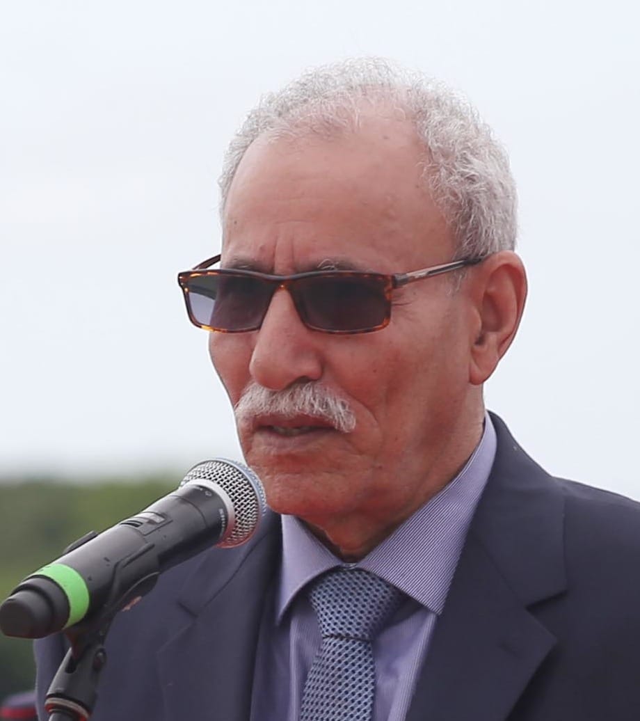 Brahim Ghali, secretary-general of the Polisario Front and president of the self-declared Sahrawi Arab Democratic Republic, which administers the camps near Tindouf and the eastern strip of the territory.
