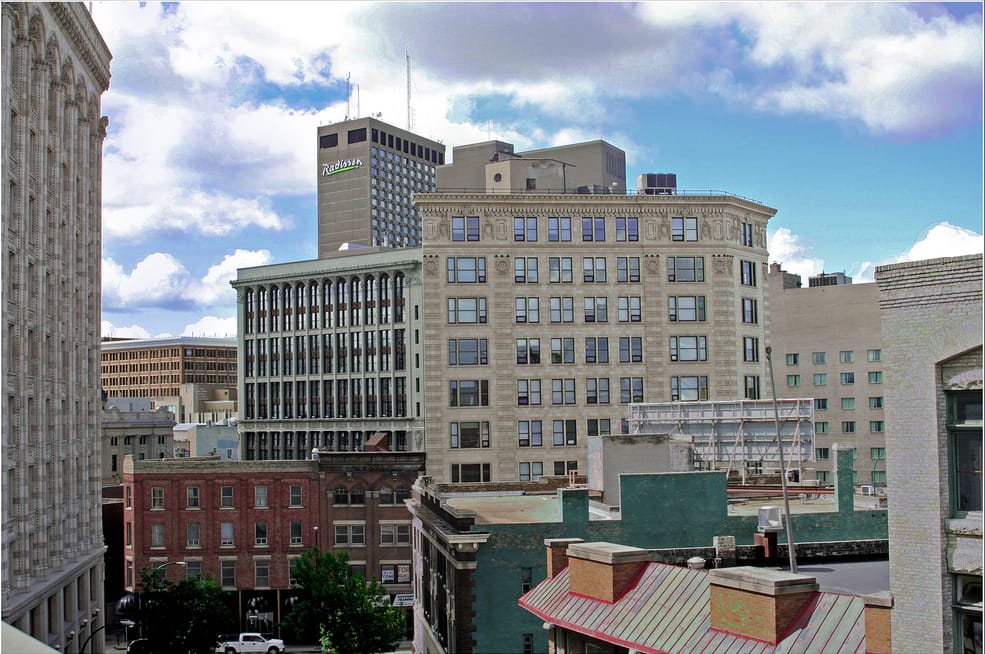 The Exchange District. Twenty blocks of warehouses and banks built between the 1880s and 1920s survive largely intact, which is why the district is a National Historic Site and a frequent stand-in for period New York and Chicago on film.