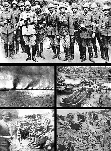 The Gallipoli campaign of 1915, one of the war's many fronts far beyond the trenches of the west.